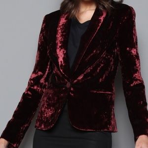 Crushed Velvet Blazer